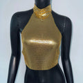 Leopard Print Vest Halter Sequin Sling Women