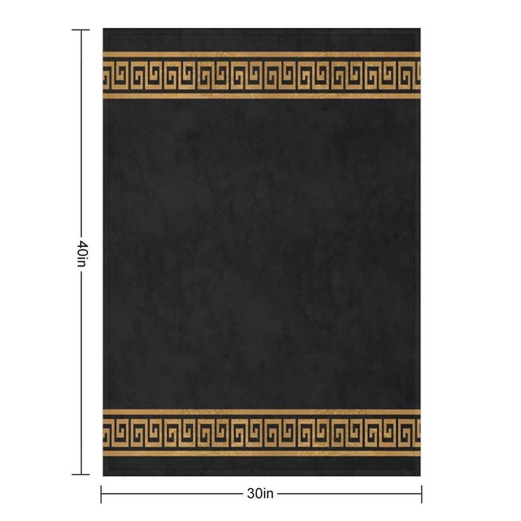 Great Greek Pattern Sustainable Throw Blanket