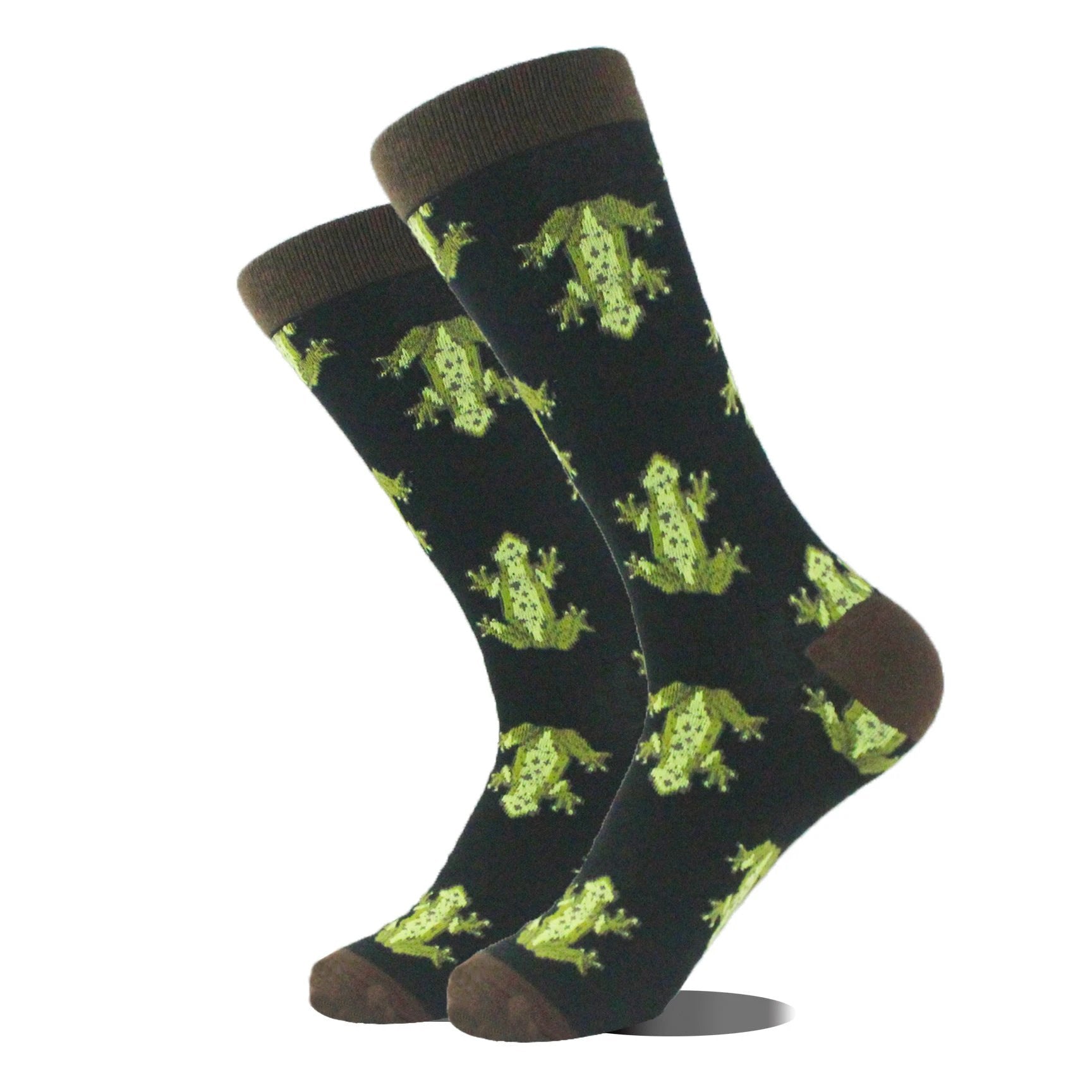 Men's Cartoon Animal Retro Oil Painting Mid-calf Socks