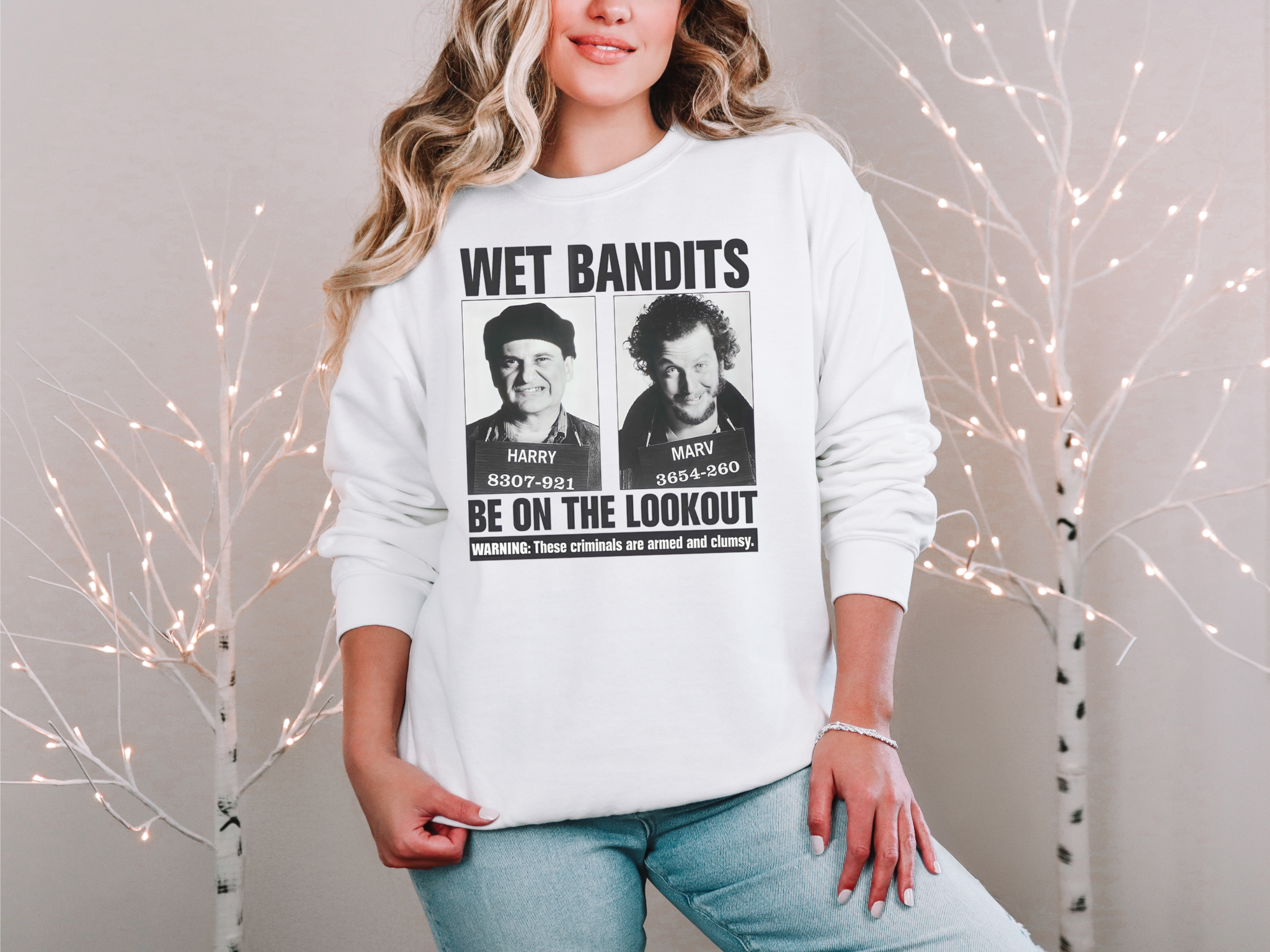 Wet Bandits Holiday Heist: Home Alone Christmas Sweatshirt