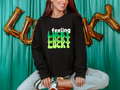 Feeling Lucky Comfort Colors Sweatshirt – St. Patrick's Day Vibes