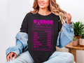 Warrior Nutrition Facts Breast Cancer Awareness Tee – Faith, Hope & Courage Edition