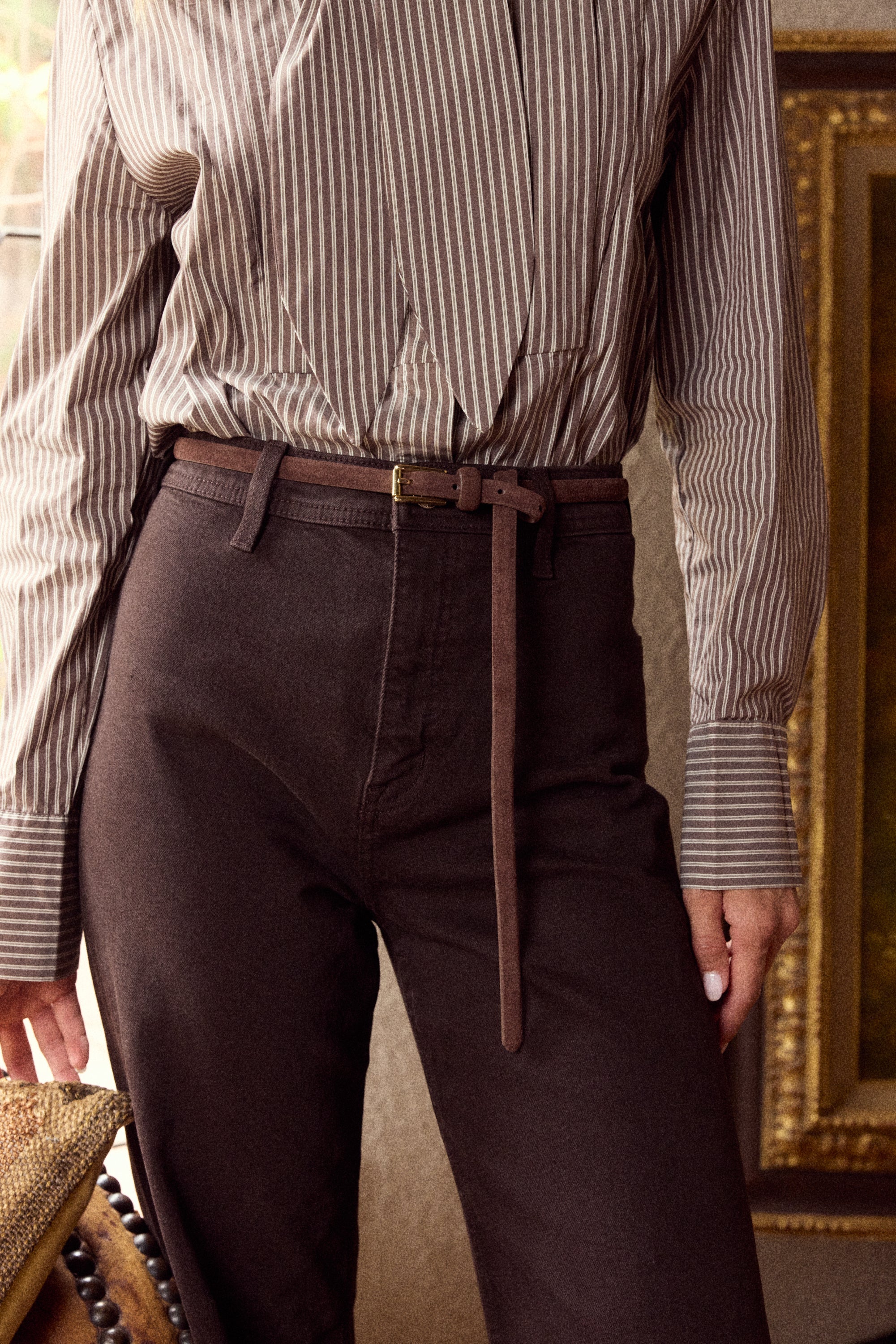 Alex Hip Belt, Chocolate Suede