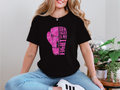 Empowering Fight Tee, Unisex Jersey Short Sleeve Tee, Supportive T-Shirt, Cancer Awareness Shirt, Inspirational Gift, Women's Rights Tee
