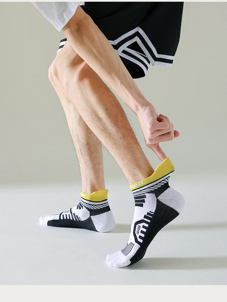 Men's Mesh Breathable And Sweat Absorbing Low Cut Socks