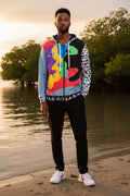Shibori Heart Limited Edition Cotton Unisex Zip Hoodie