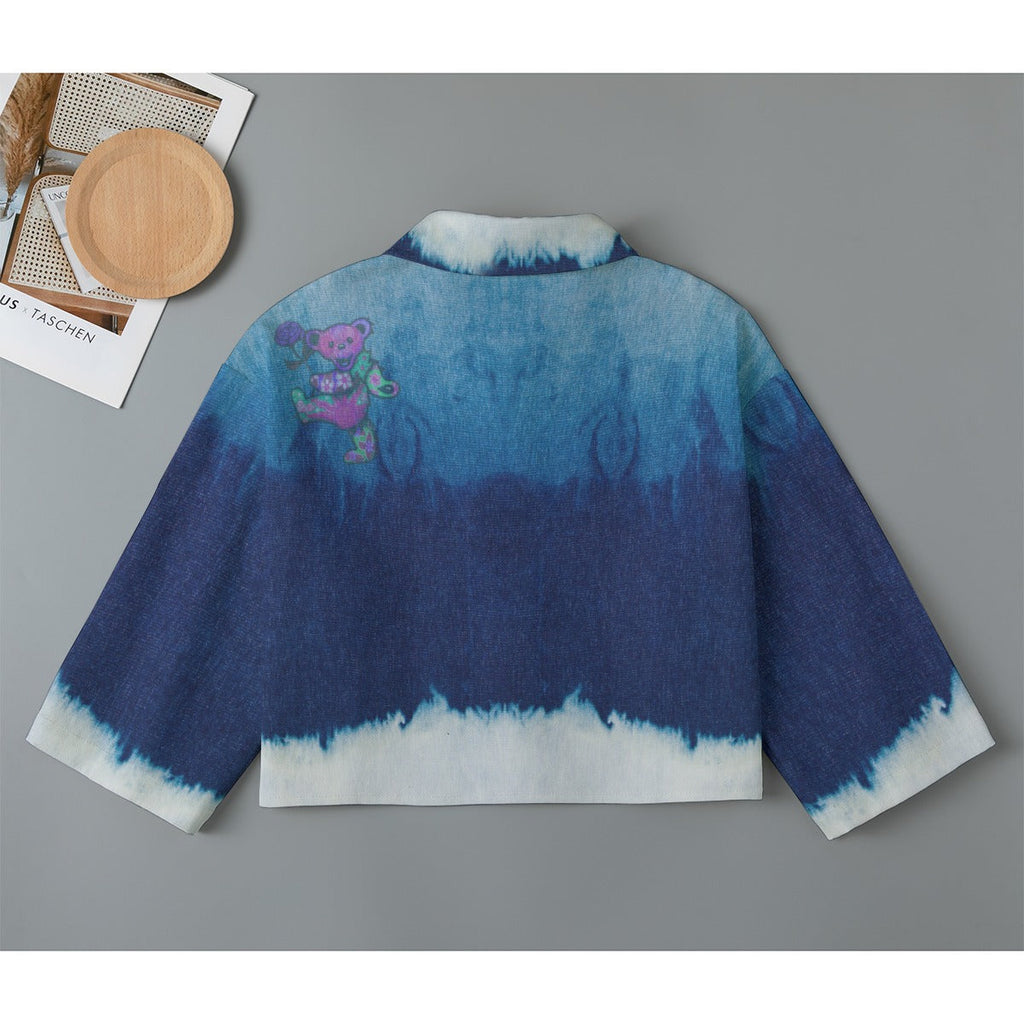Ombre Bear Farmers Canvas Cardigan