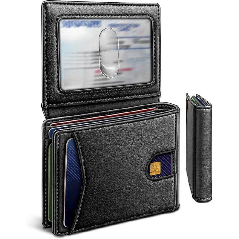Multifunctional Anti-Theft Retro Card Holder Wallet With Multiple Card Slots For Men