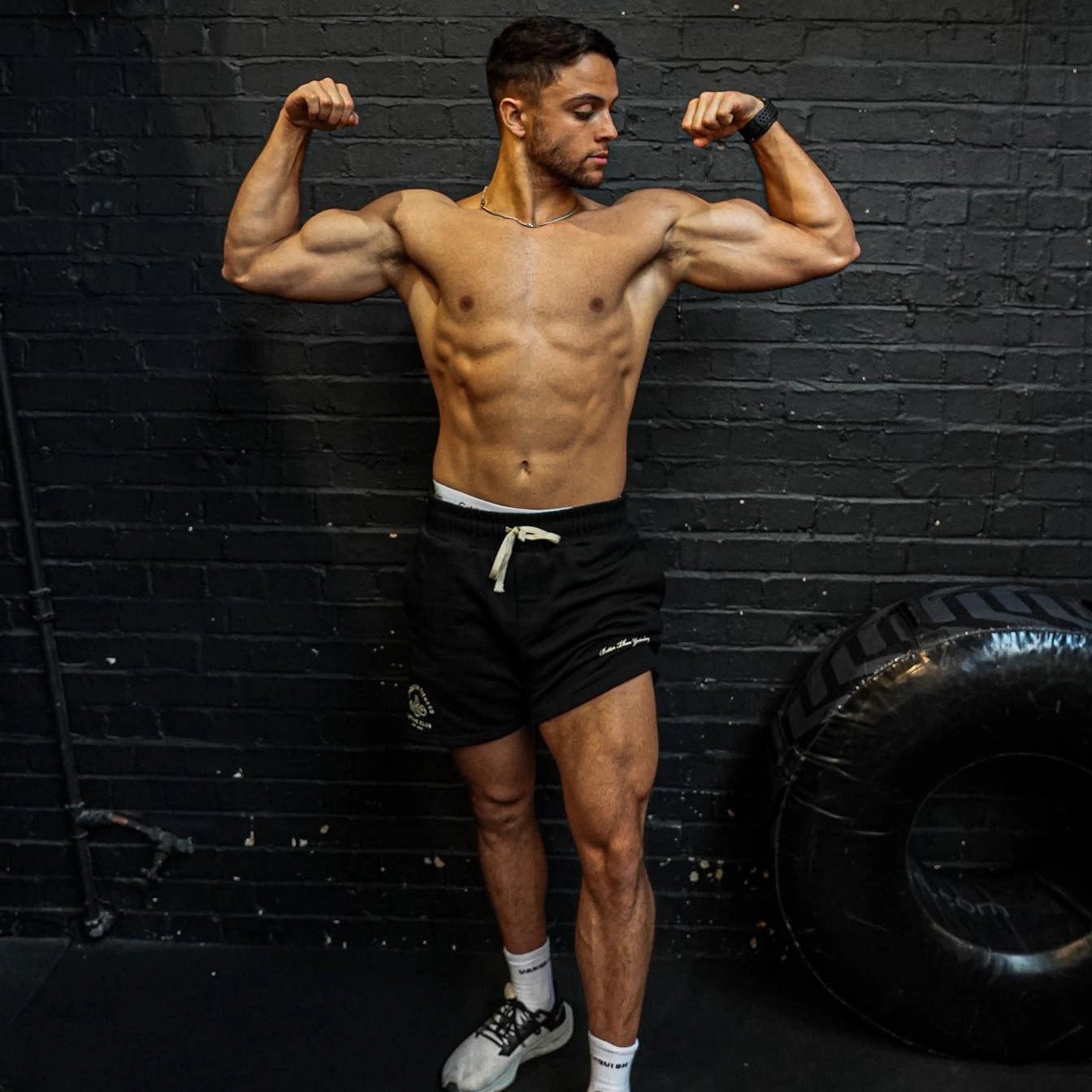 Muscle Workout Brothers Summer Sports Leisure Cotton Fifth Pants