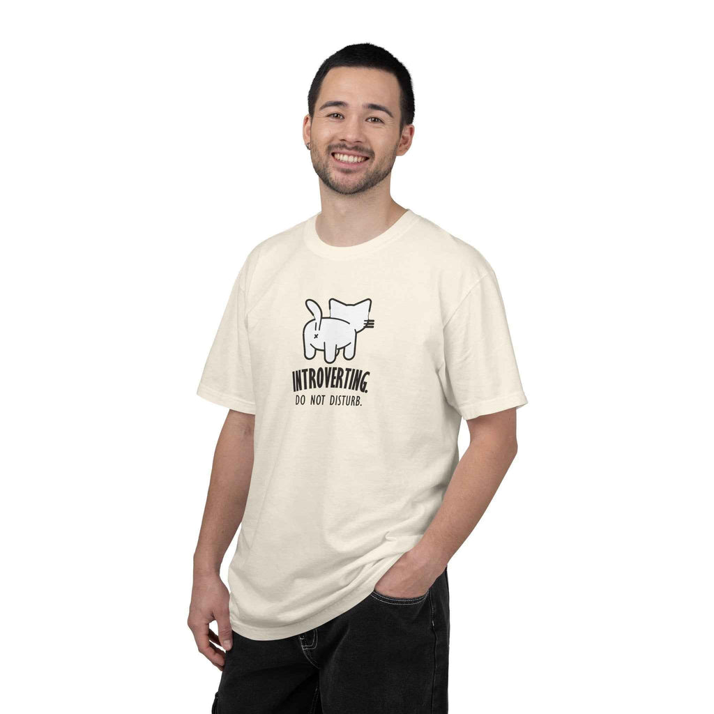 Introverting. Do Not Disturb. Unisex Cat T-Shirt