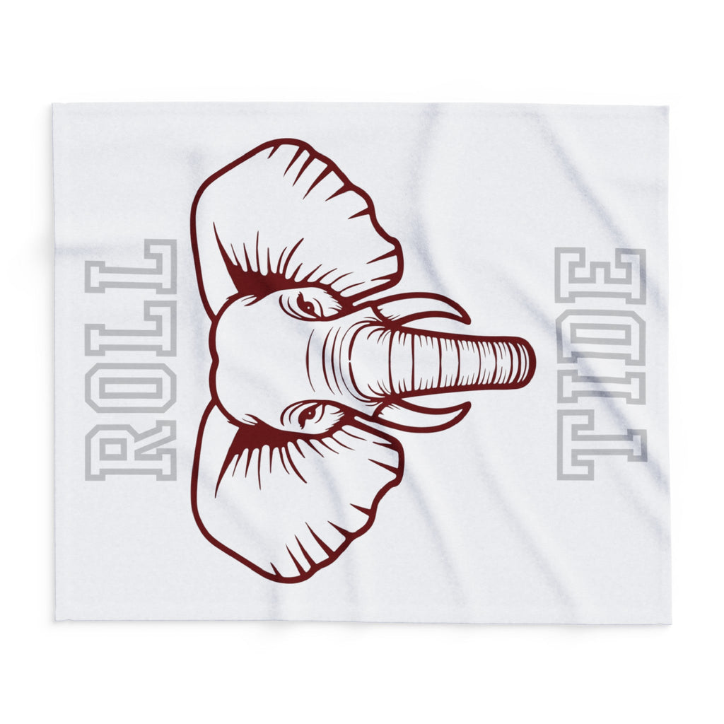 Roll Tide Blanket White