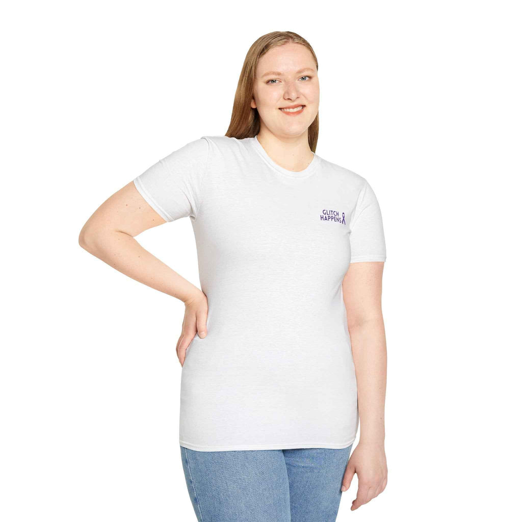Glitch Happens Tee – Minimalist Seizure First Aid Shirt
