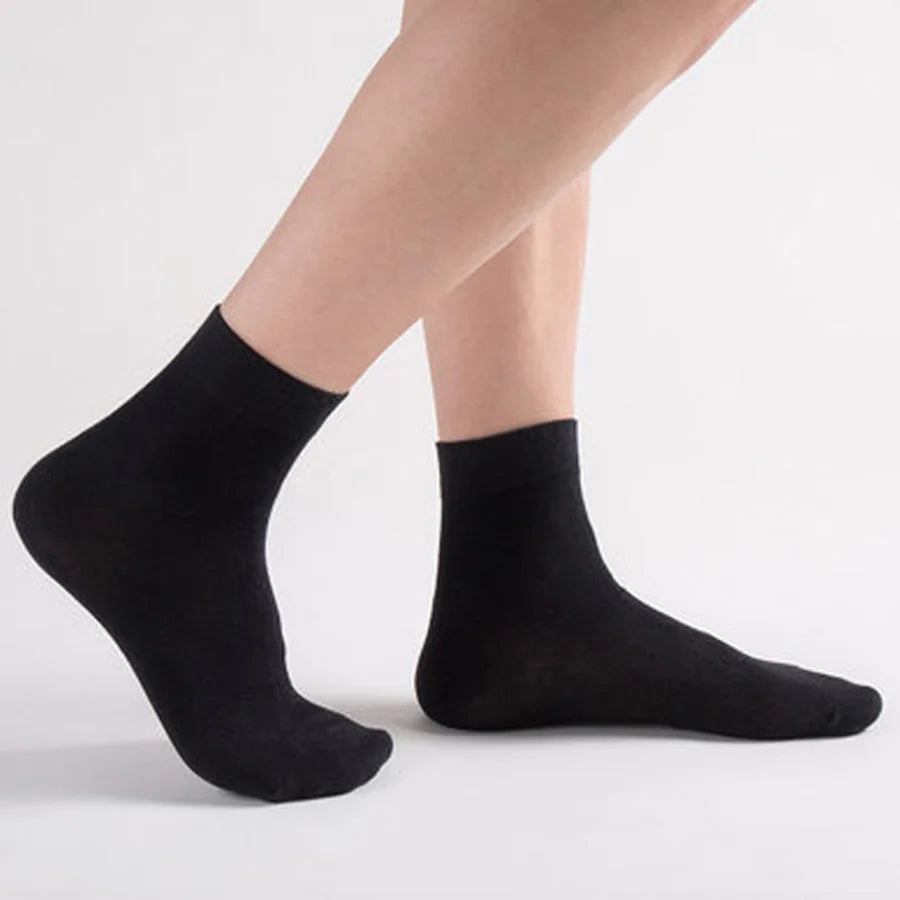 10 Pairs Men'S Cotton Socks New Style Black Business Men Socks Soft Breathable Summer Winter for Male Socks plus Size 38-47
