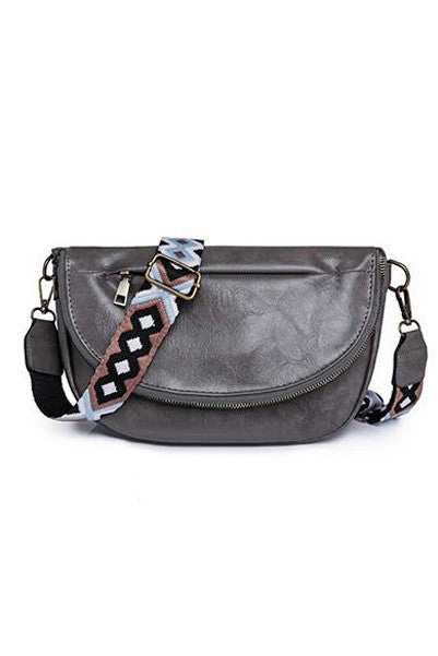 The Luxe Foldover Sling – Soft Vegan Leather Crossbody Bag