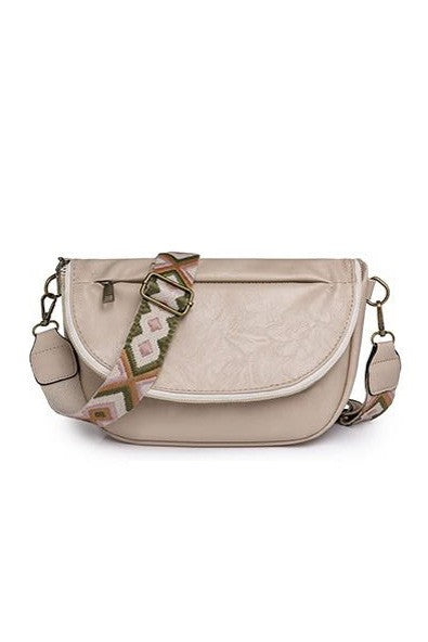 The Luxe Foldover Sling – Soft Vegan Leather Crossbody Bag