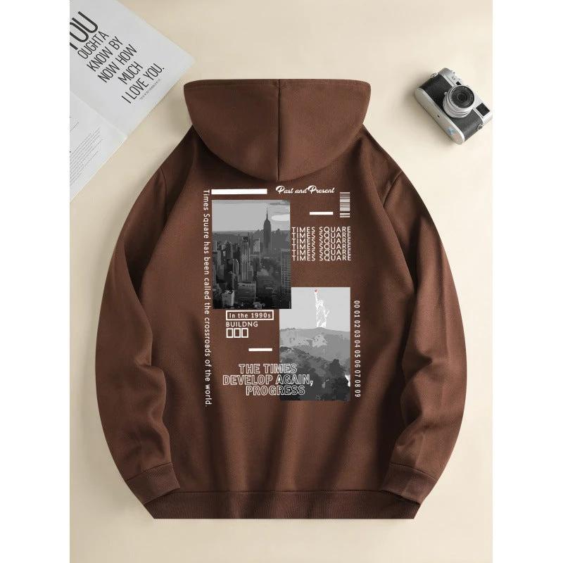 Men's Fashion Hooded Casual Daily Drawstring Sweater