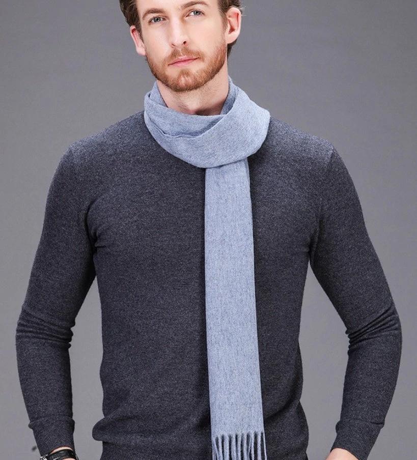 Men's Solid Color Scarf