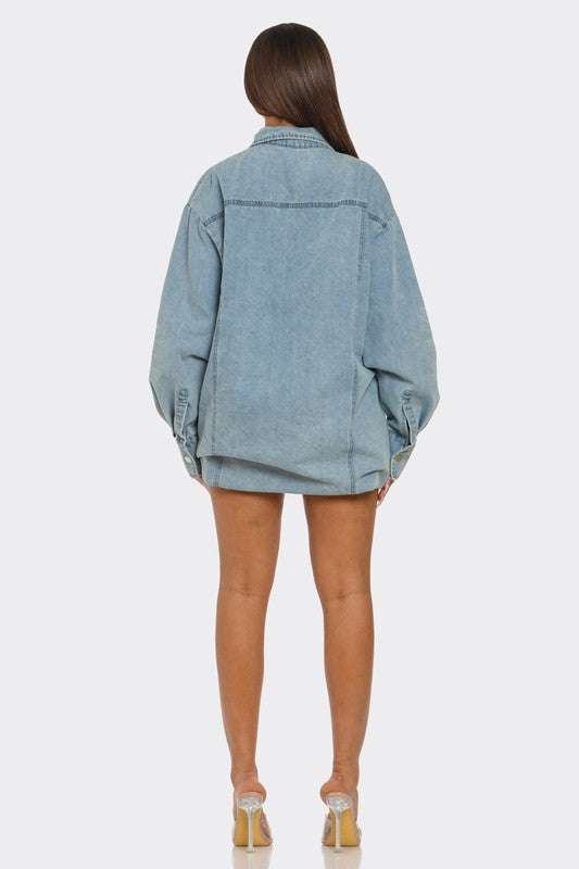 The Trinity Denim Transformer See size chart under “more details”