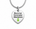 Muscular Dystrophy Awareness Heart Necklaces