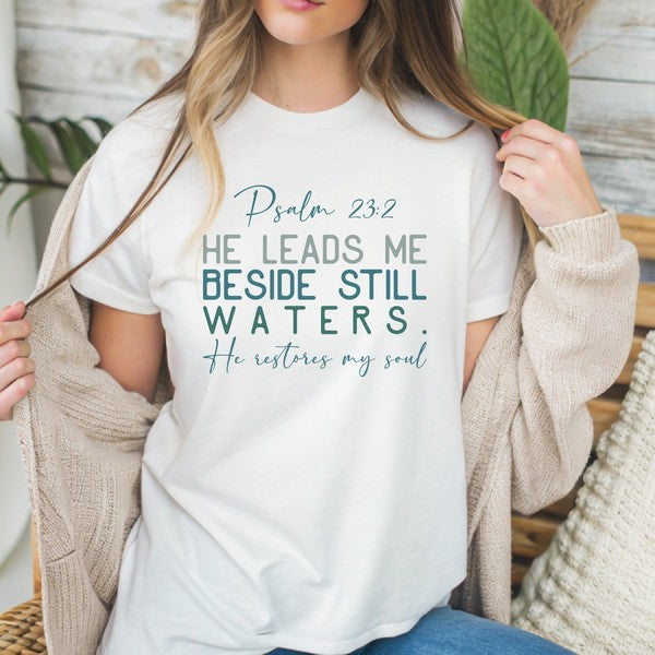 Psalm 23 2 He Leads Me