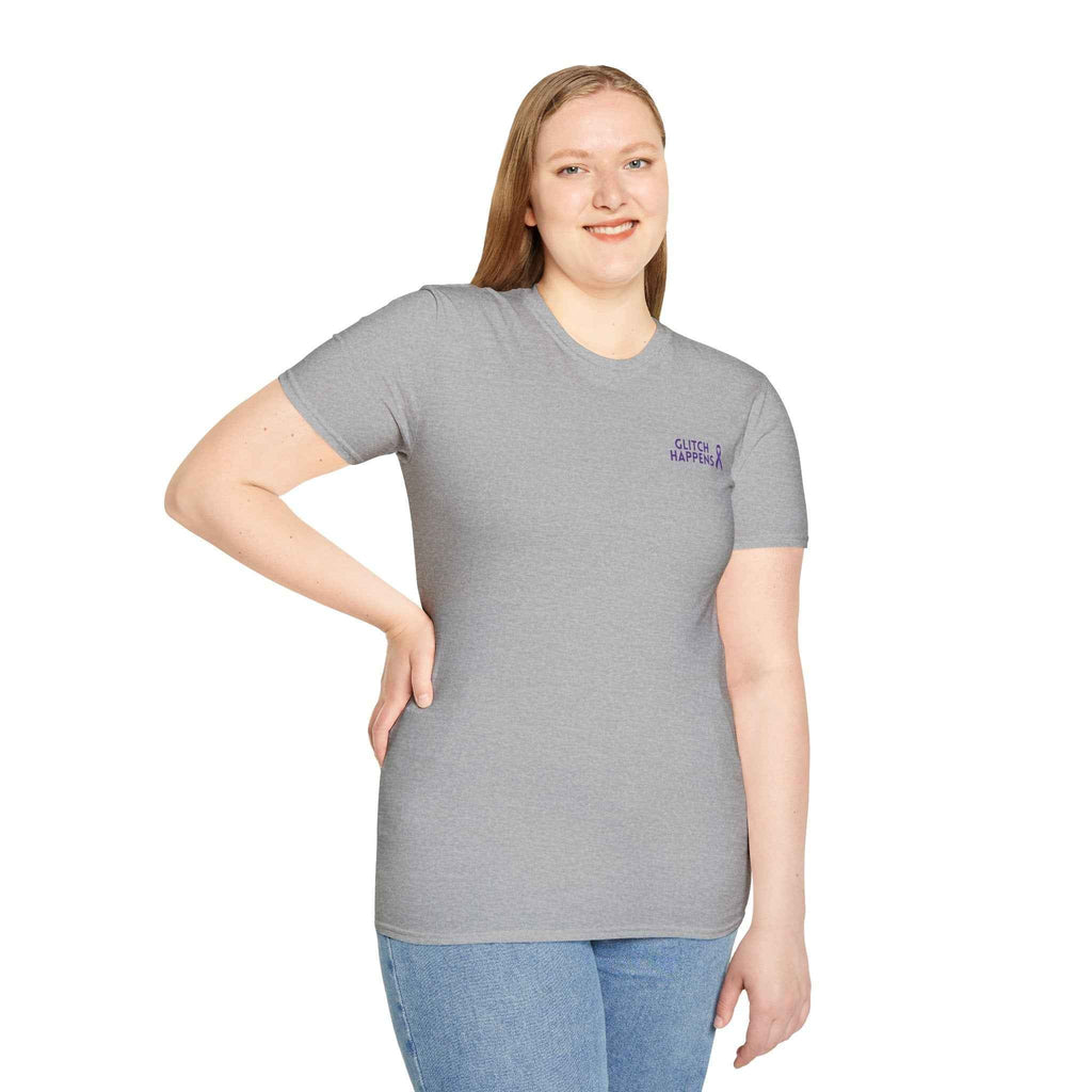 Glitch Happens Tee – Minimalist Seizure First Aid Shirt