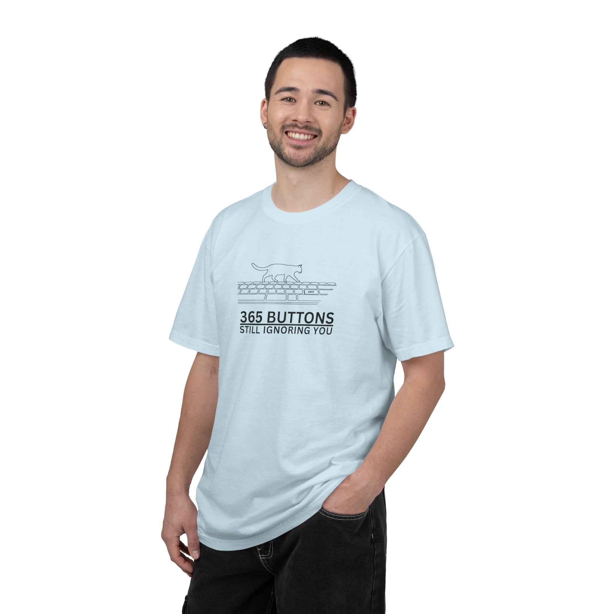 365 Buttons Still Ignoring You – Cat Keyboard T-Shirt
