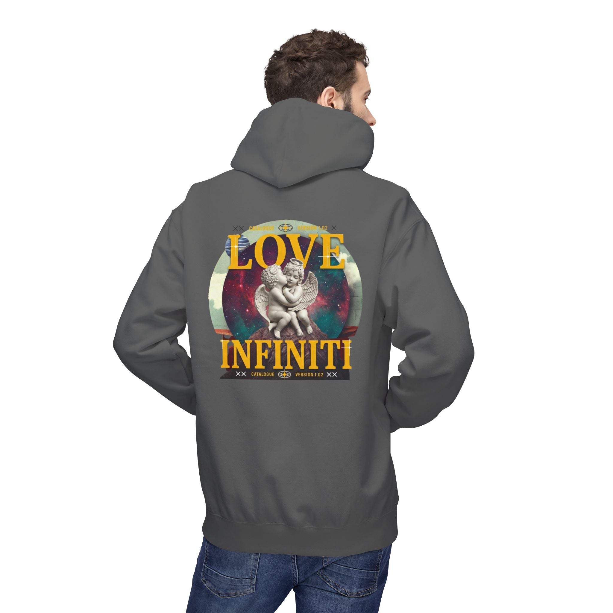 Celestial Love, Infiniti Unisex Couples Hoodie