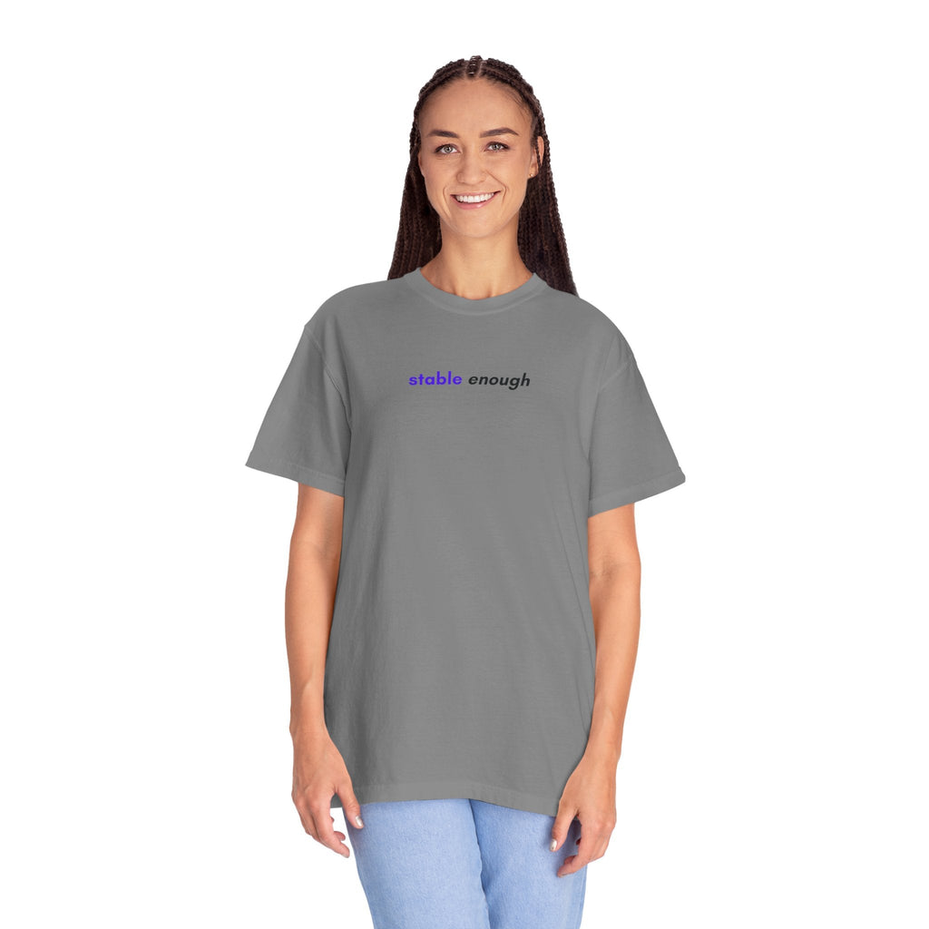 Stable Enough Epilepsy Awareness T-Shirt | Minimal Awareness Tee