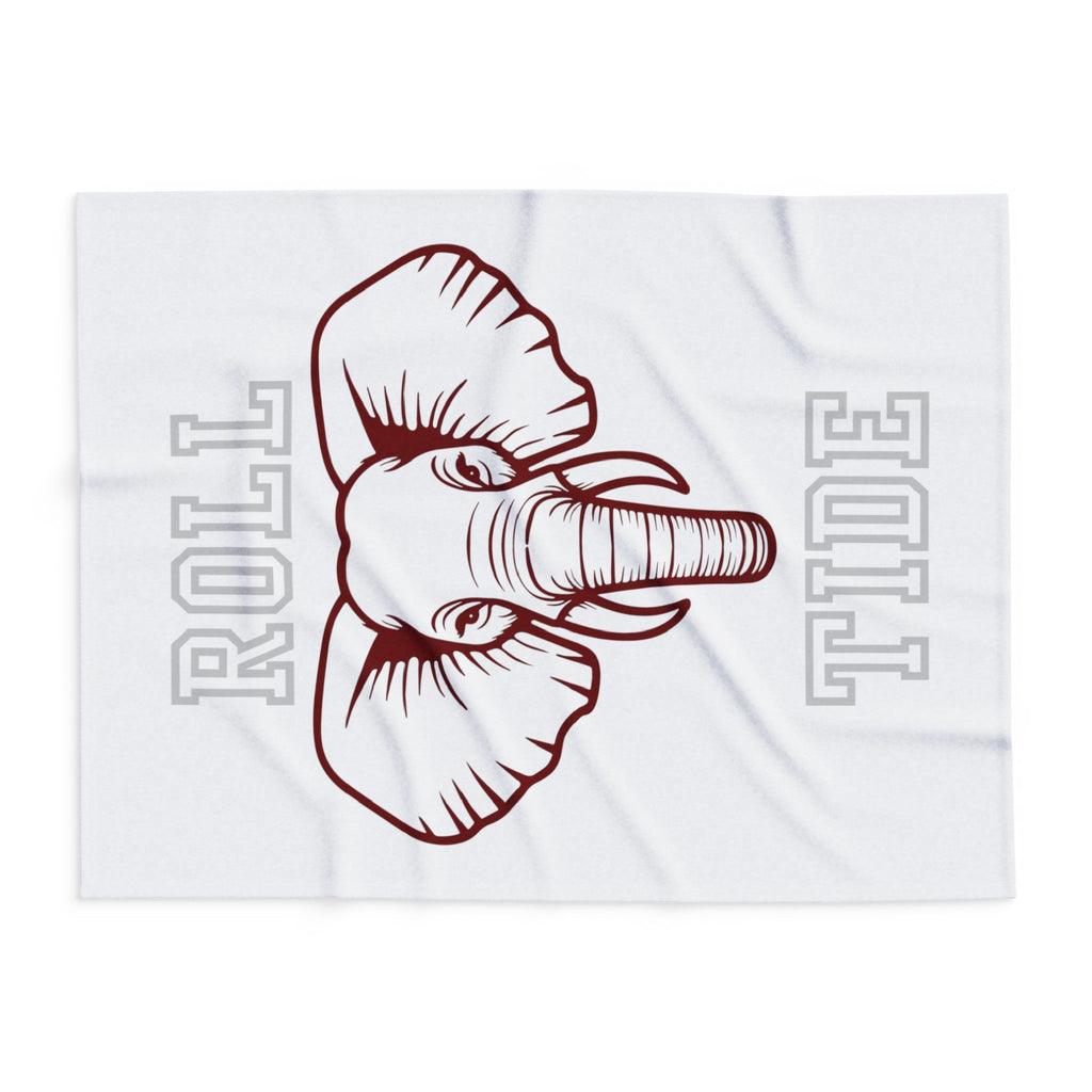 Roll Tide Blanket White