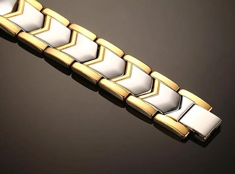 Men's Double Row Magnetic Bracelet