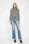 Judy Blue Full Size Tummy Control Back Embroidered Pocketed Bootcut Jeans Plus Size