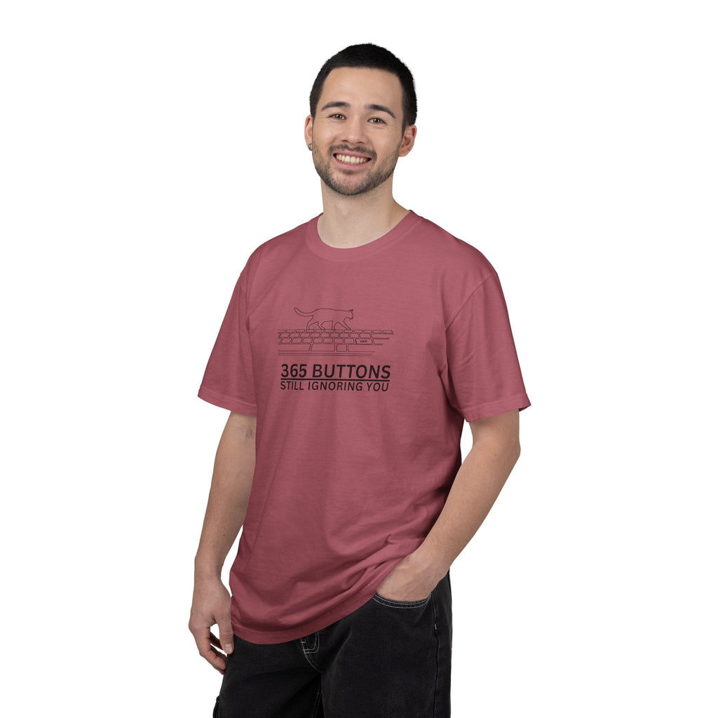 365 Buttons Still Ignoring You – Cat Keyboard T-Shirt