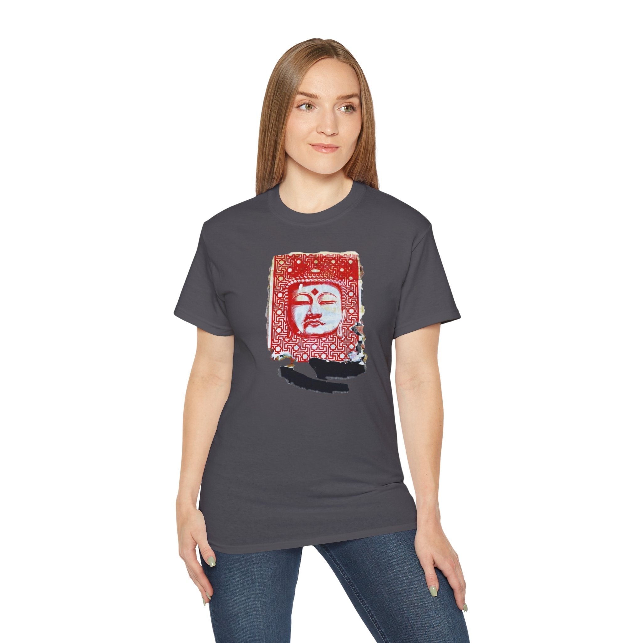 Fine Art Buddha Tablet Print Unisex Ultra Cotton Tee