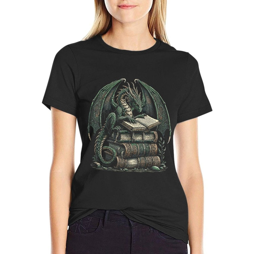 Bookworm Dragons Reading Book  Affordable Price T-Shirt