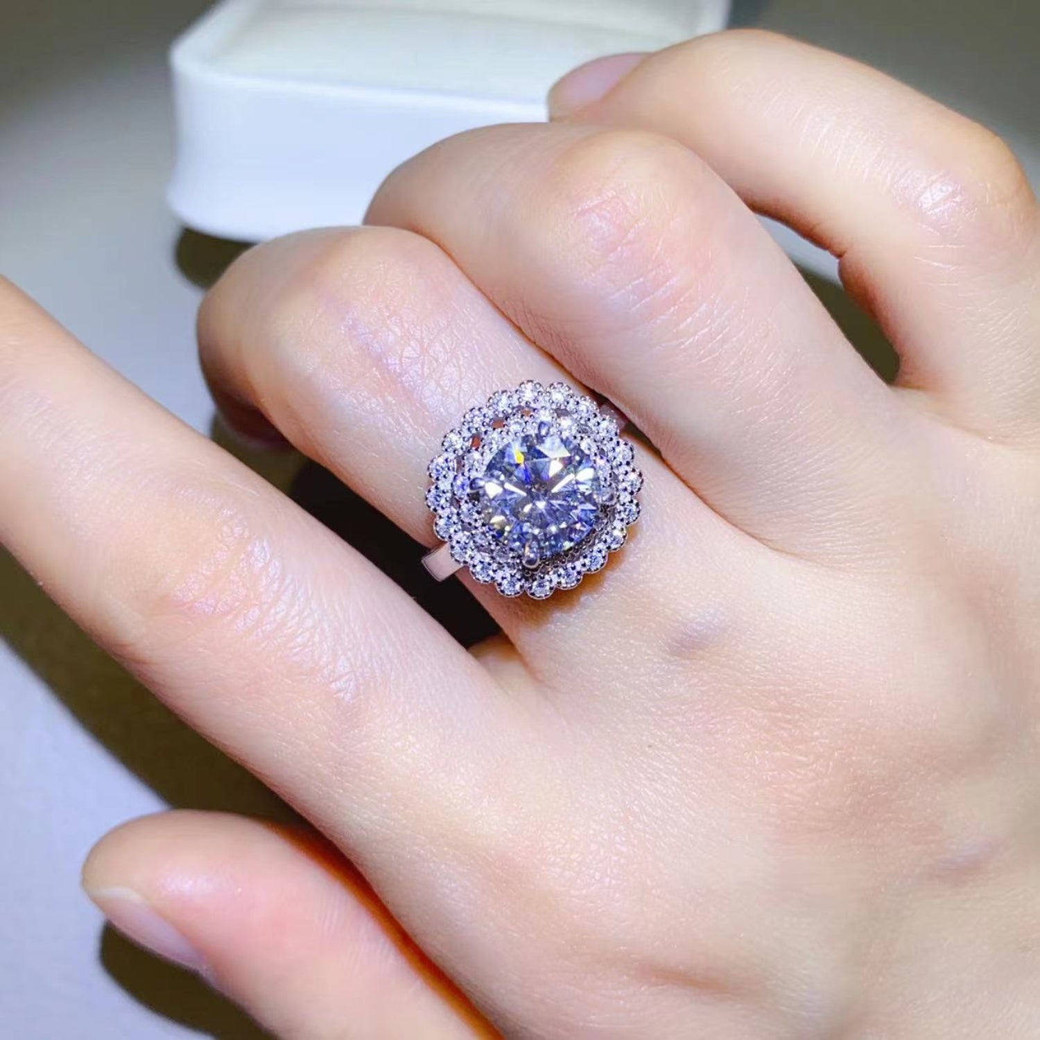 2 Carat Brilliant Round Cut Sparkala™ Pure Sterling Silver Ring