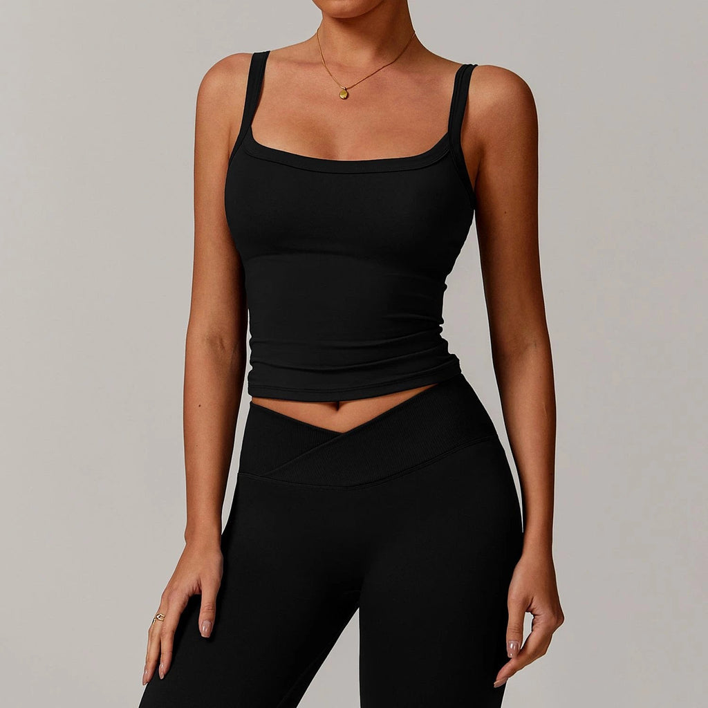 Brushed Vest Workout Clothes Bra High Strength Sports Underwear