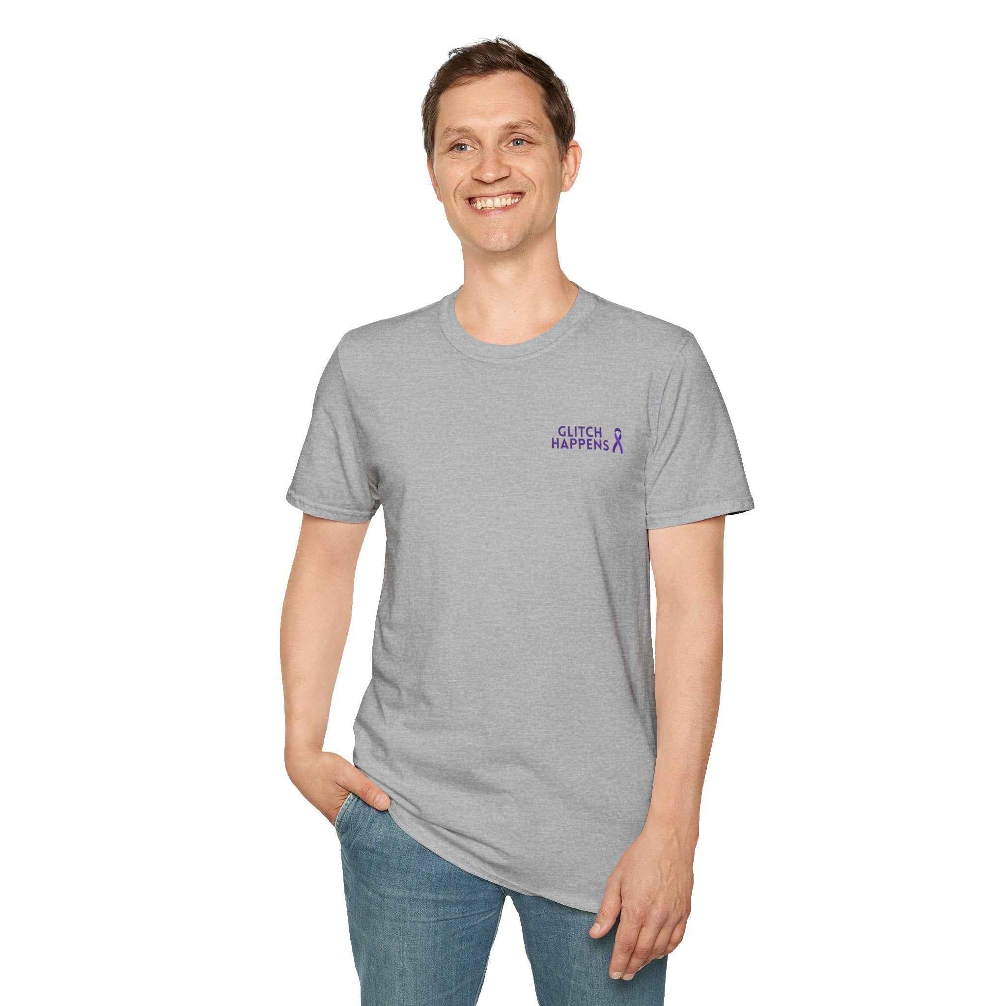 Glitch Happens Tee – Minimalist Seizure First Aid Shirt