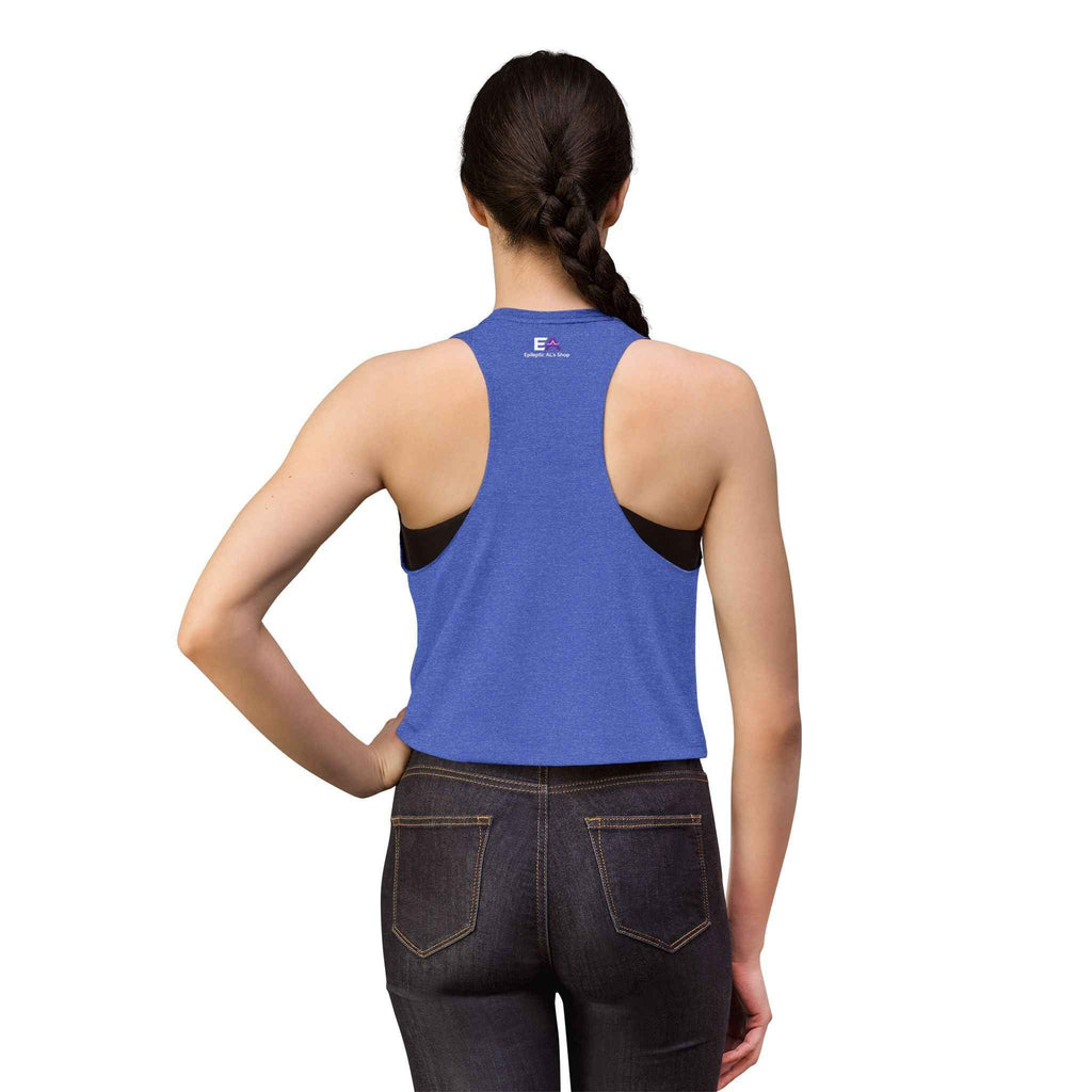 Stable Instability Epilepsy Awareness Crop Tank – Purple Ribbon Minimalist Crop Top