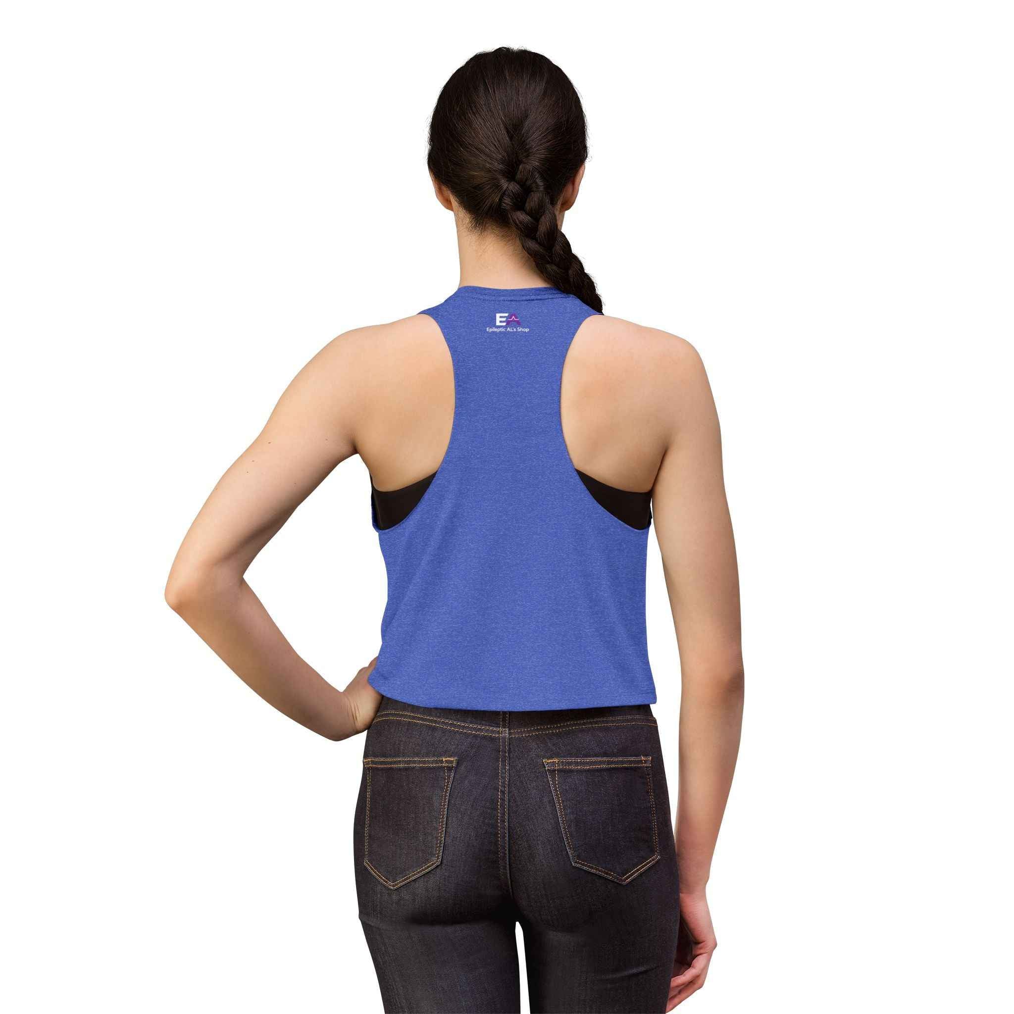 Stable Instability Epilepsy Awareness Crop Tank – Purple Ribbon Minimalist Crop Top