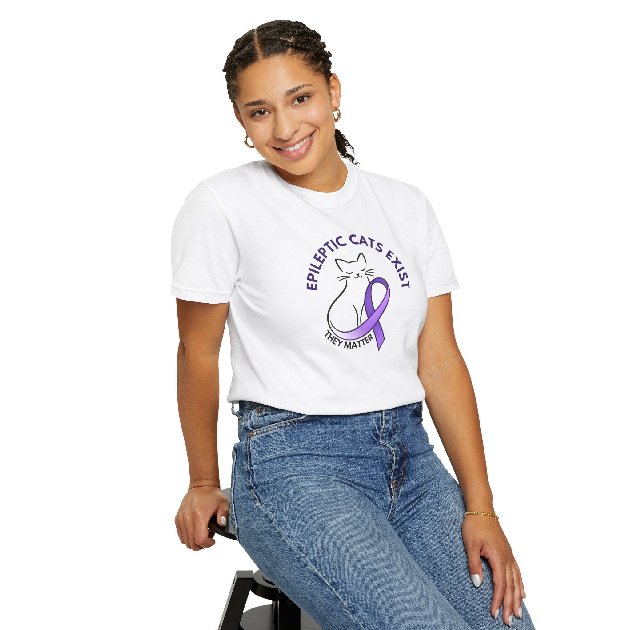 Epikitty Awareness T-Shirt – Epileptic Cats Exist. They Matter.