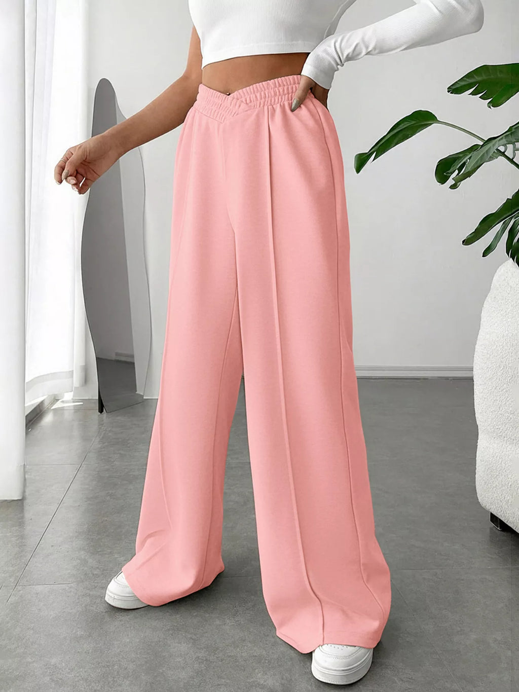 Wide Leg High Waist Pants for All