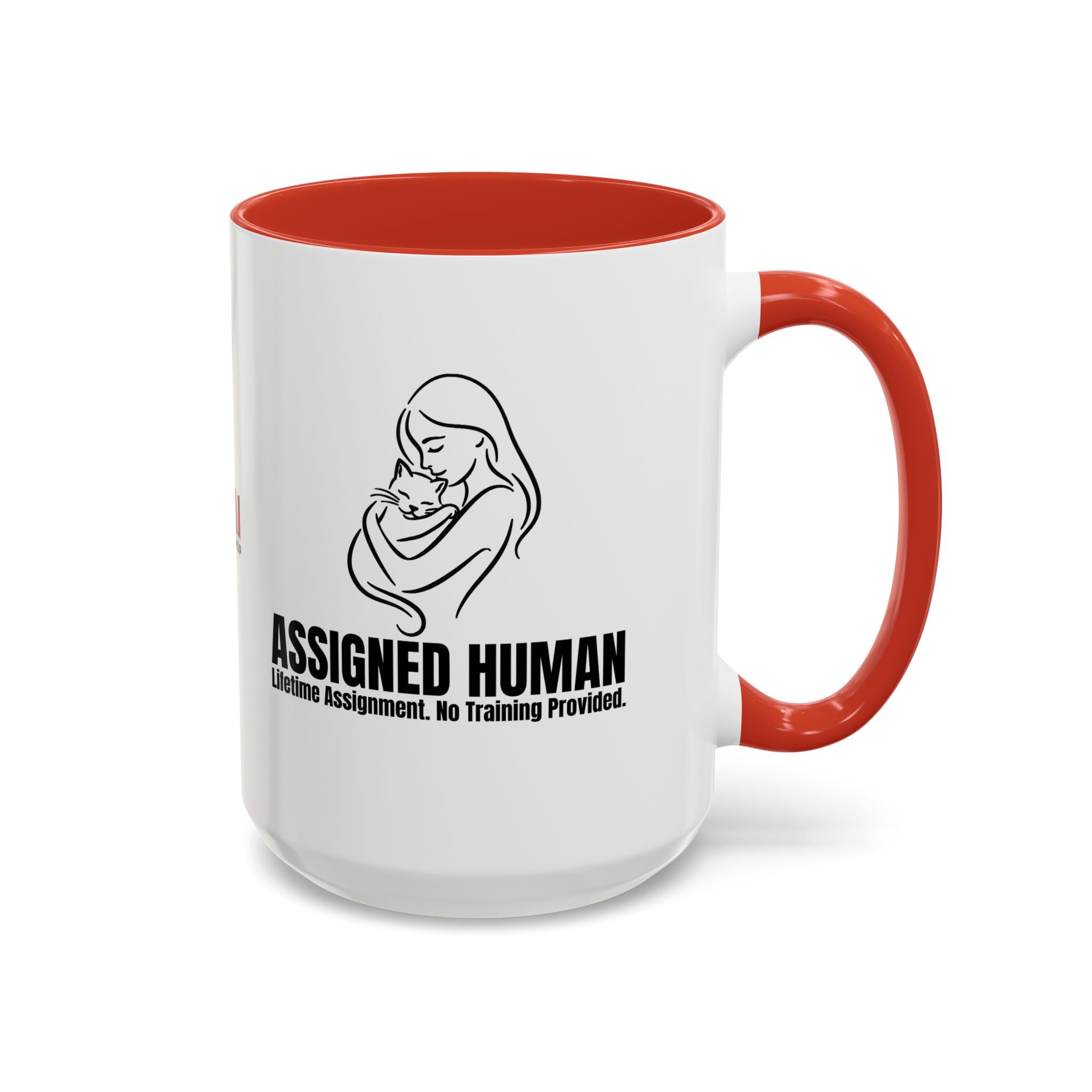 Assigned Human Mug – Lifetime Assignment Cat Coffee Cup