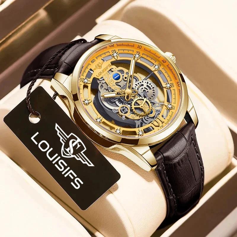 Men's Swiss Double-sided Hollow Non-mechanical Quartz Watch