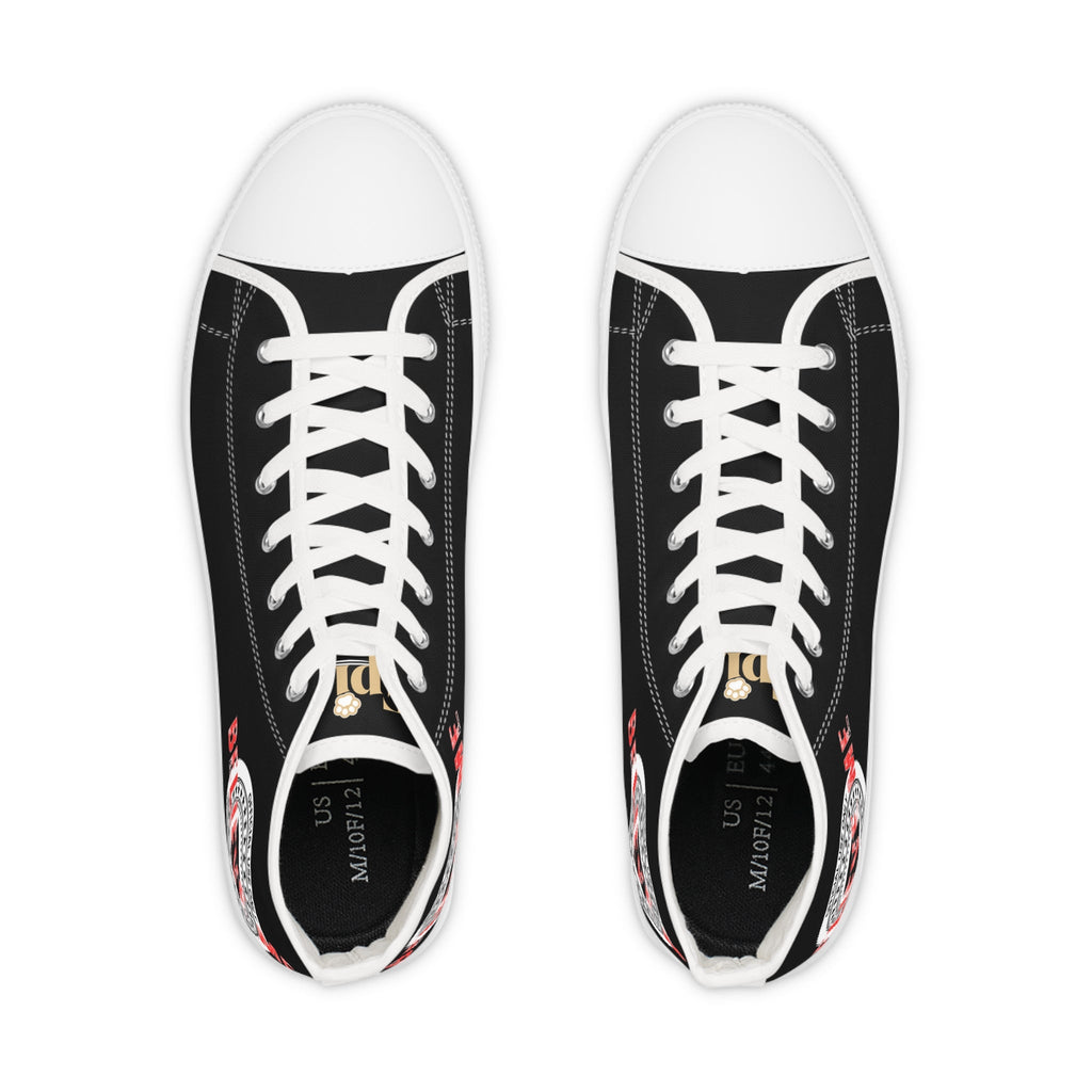Believe Me Men’s High-Top Sneakers – Political Parody Statement Shoes