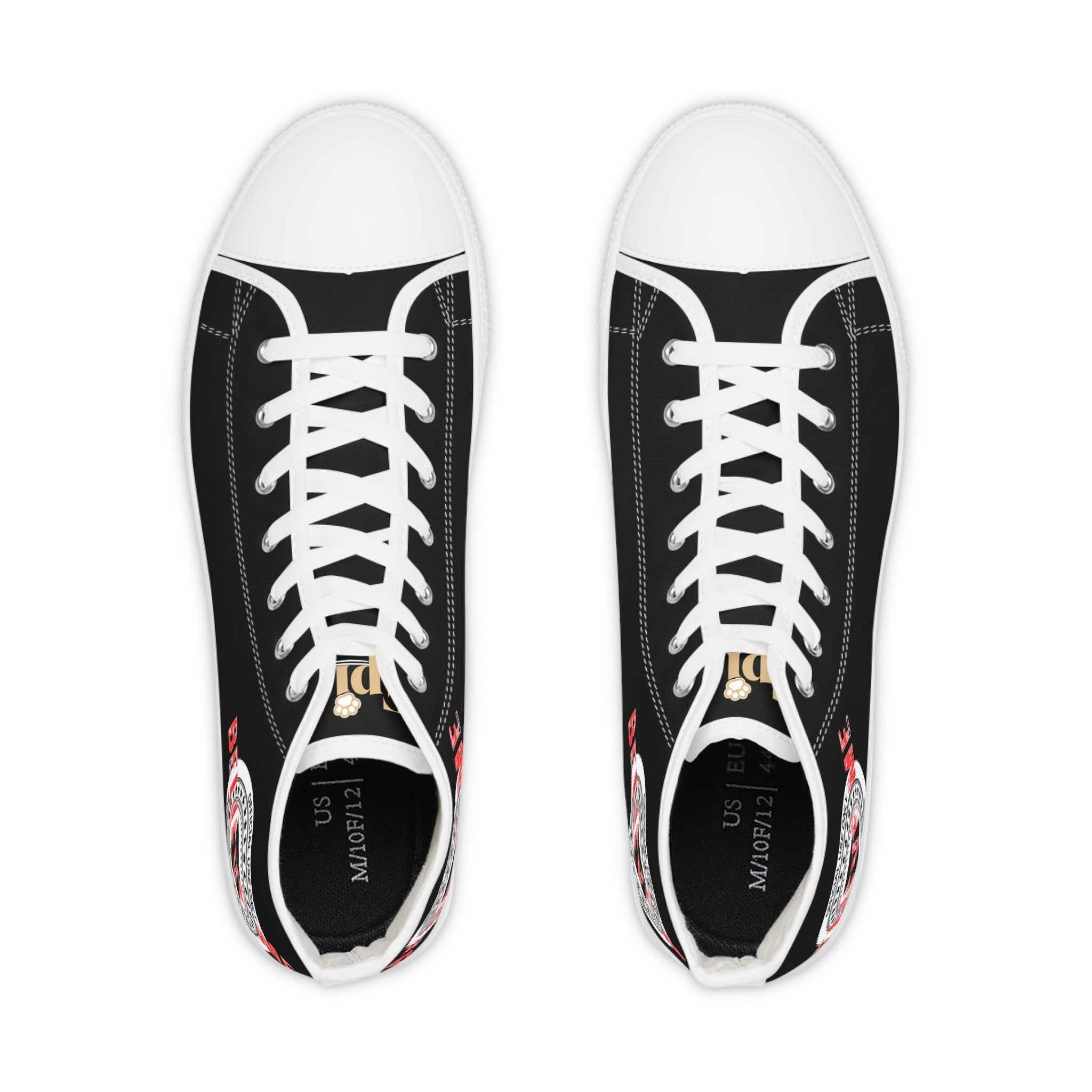 Believe Me Men’s High-Top Sneakers – Political Parody Statement Shoes