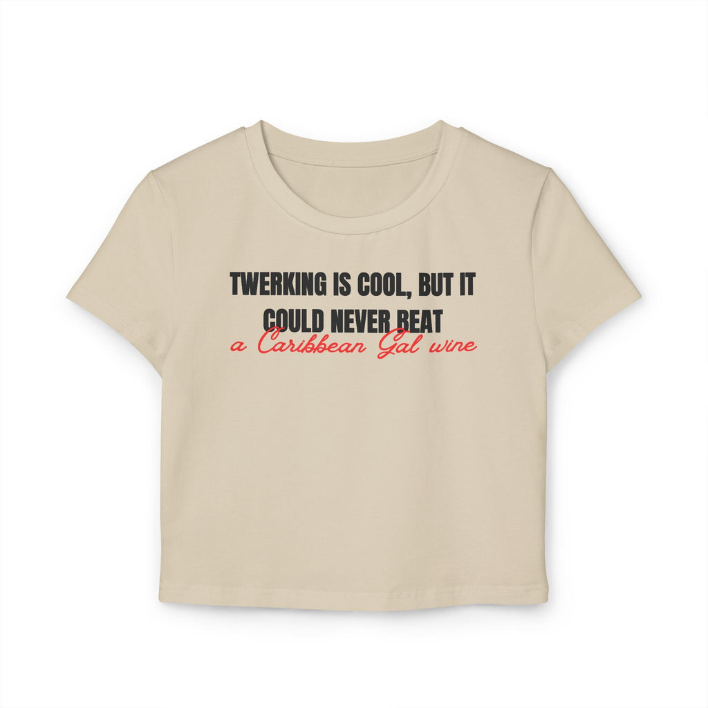 Caribbean Gal Wine Crop Baby Tee