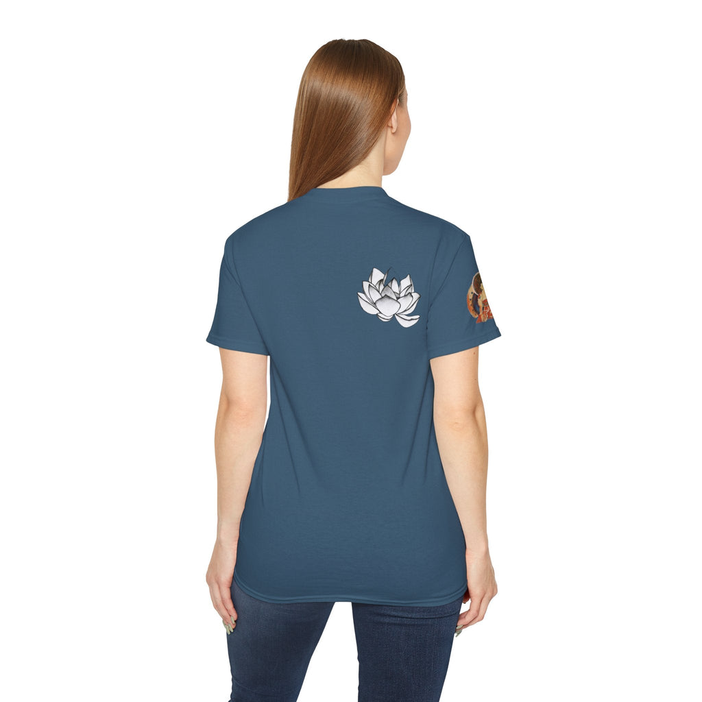 Fine Art Buddha Chalk Drawing Print Unisex Ultra Cotton Tee