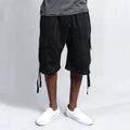 Men's Casual Five-point Overalls Multi-pocket Loose Straight Shorts