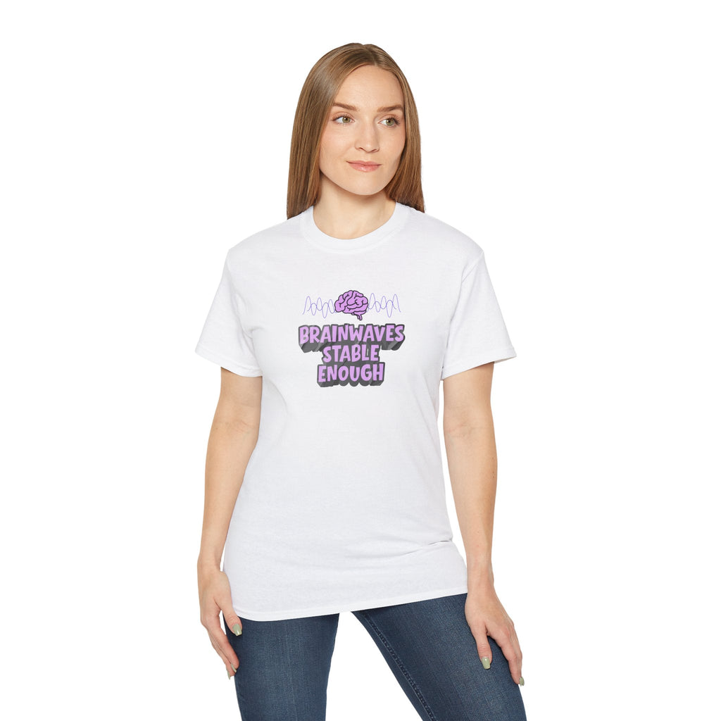 Brainwaves Stable Enough Unisex Heavy Cotton Tee