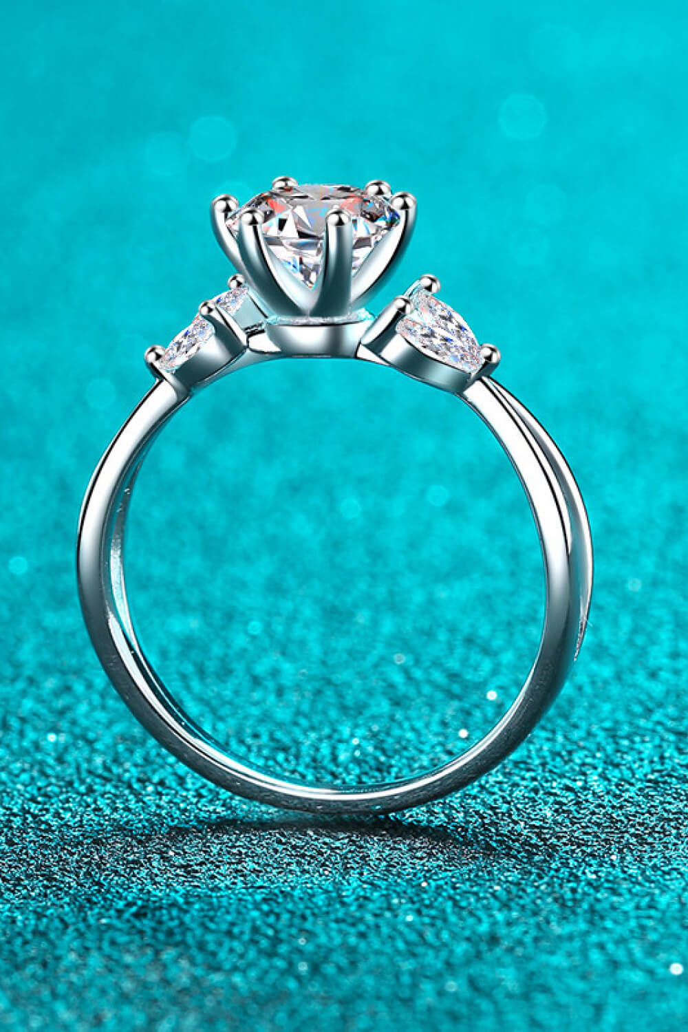 Come With Me 1 Carat Brilliant Round Cut Sparkala™ Ring (Rhodium Over Pure Sterling Silver)
